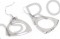 Silver Hoop Rotor Earrings