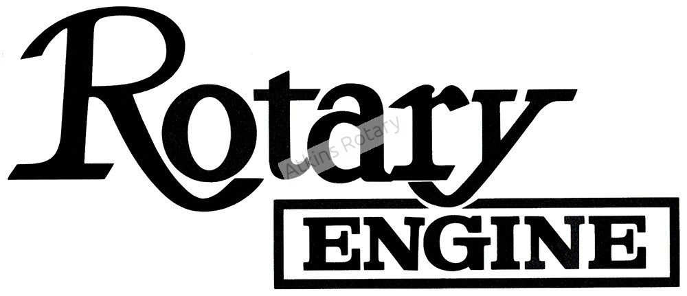 Black Rotary Engine Decal (ARE8118)