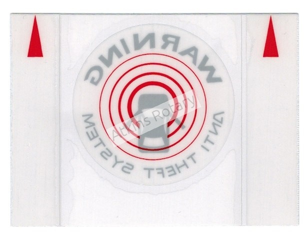 86-11 Rx7 & Rx8 Burglar Alarm Warning Label Sticker (EC01-66-201)