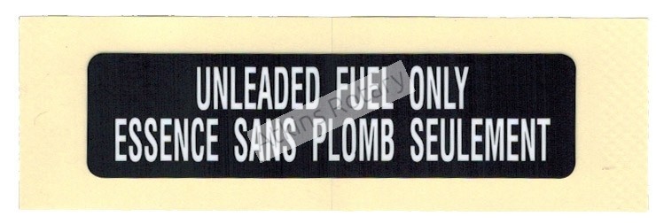 86-95 Rx7 Unleaded Fuel Only Label Sticker (UB40-69-C61)